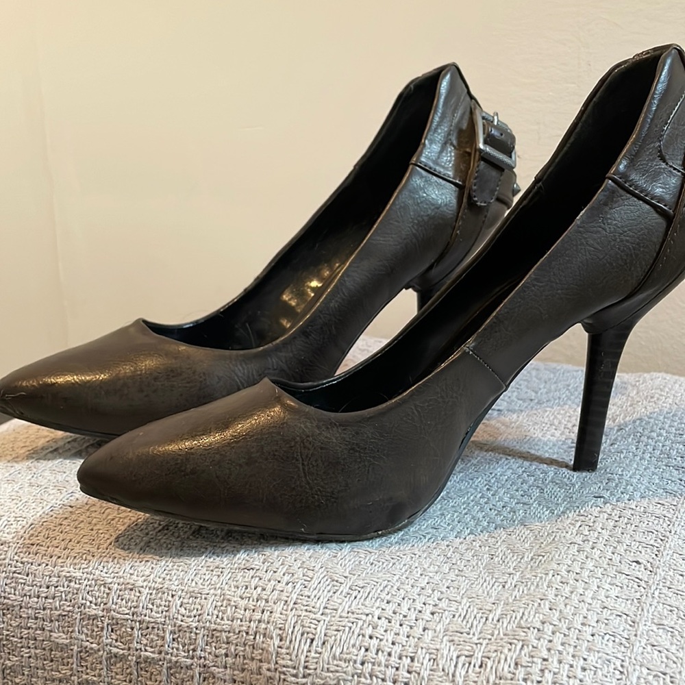 Dark brown Vera Wang stilettos